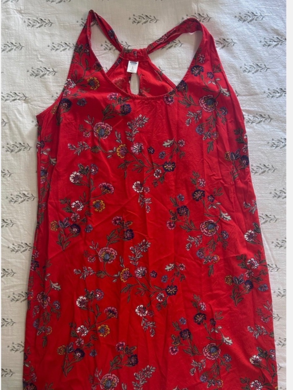 Womens Old Navy Mini Shift Dress NWOT Size Large Red
